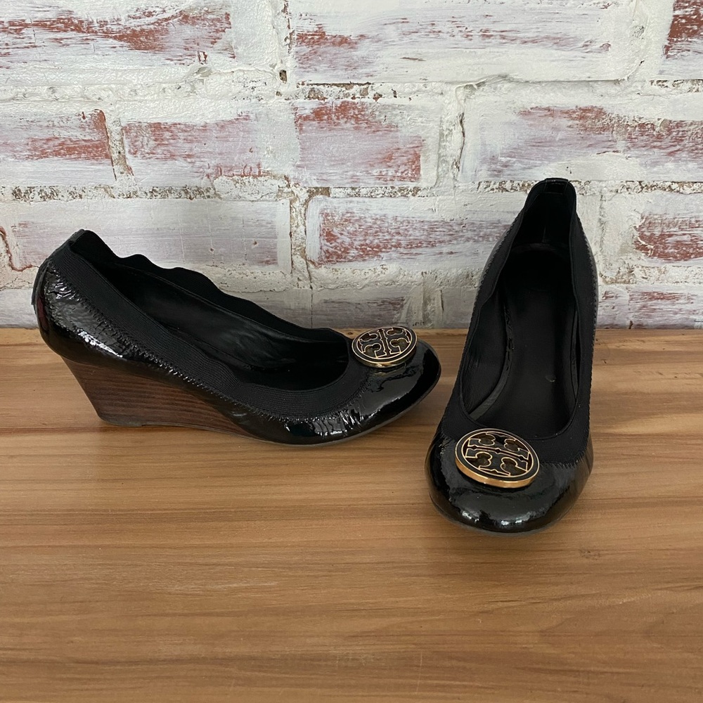 Tory Burch black wedge